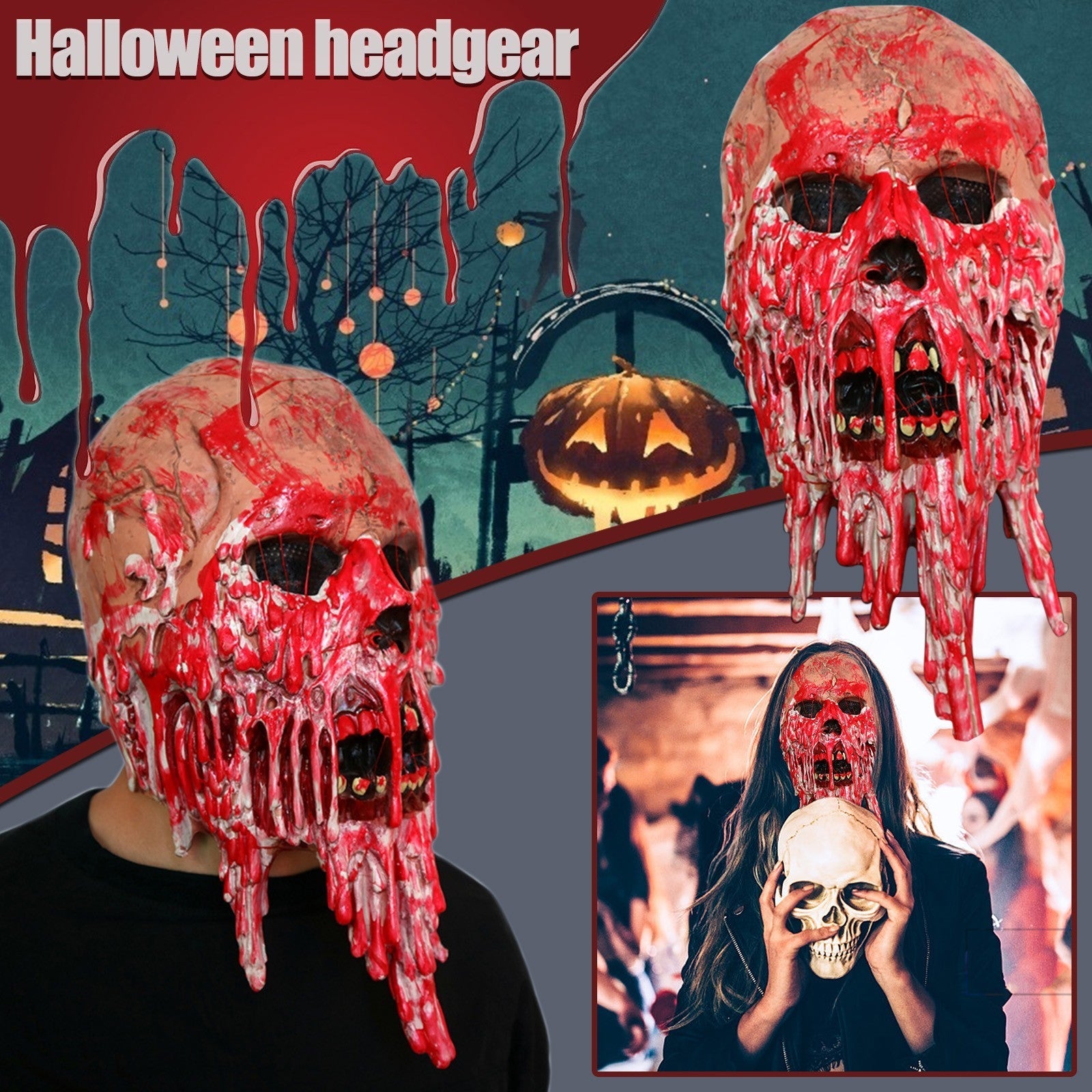 50% OFF | BloodWraith™ | Horror Ghost Face Mask