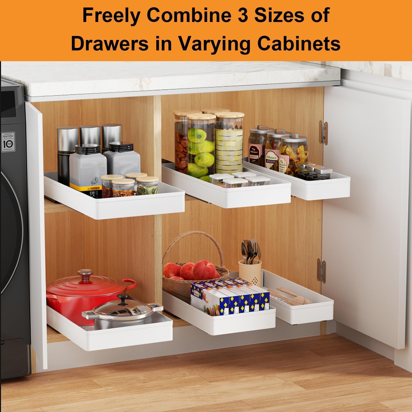 🔥Pull-Out Cabinet Organizer