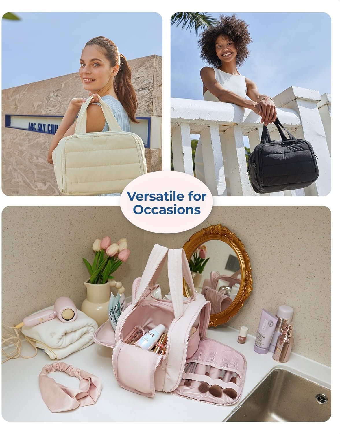 Puffora™ - Lightweight Travel Cosmetic Bag