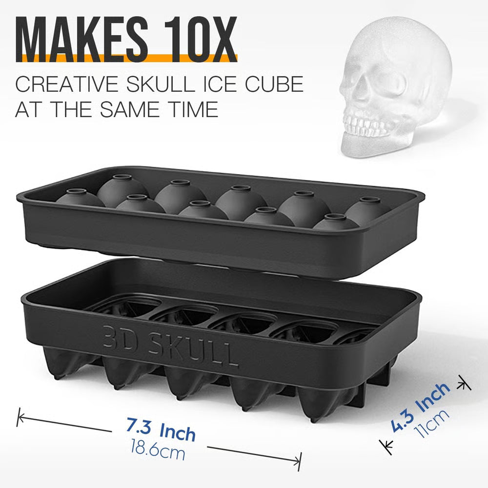 BrewBones™ – Create Realistic 3D Skull Ice & Treats with Spooky