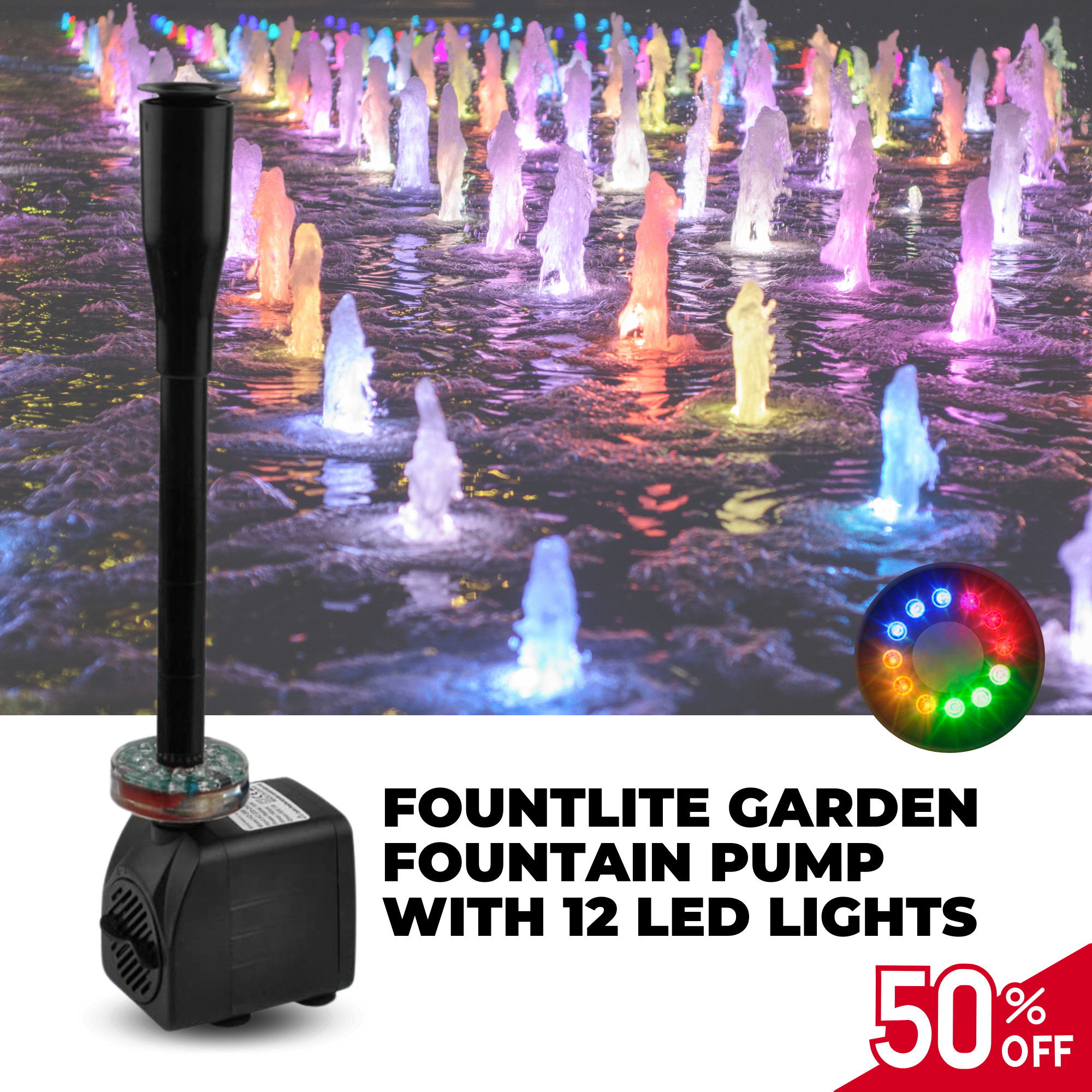 SolarFlow™ Sun-Powered Fountain Tranquility