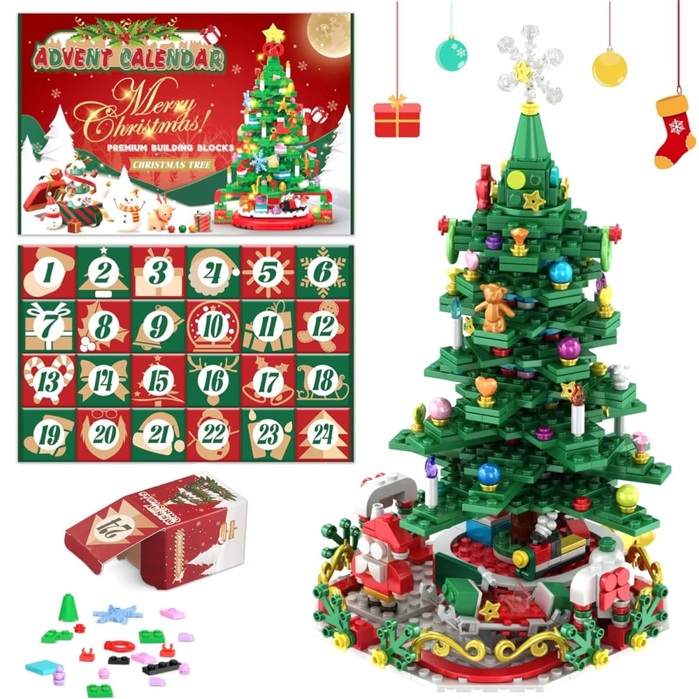 BuildaTree™ – Advent Calendar with Christmas Tree Building Blocks