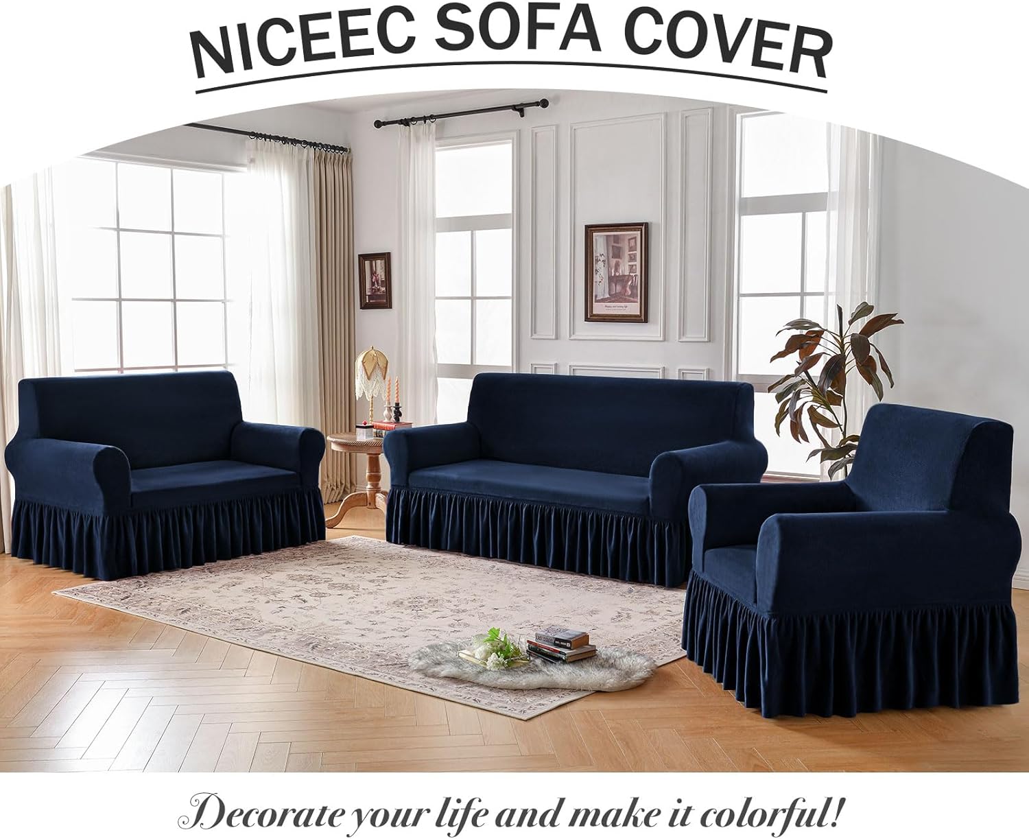 PlushGuard™ - Plush Stretch Sofa Cover