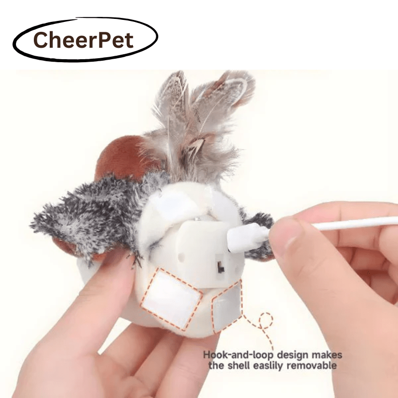 CheerPet™ Cat Bird Toy with Wings