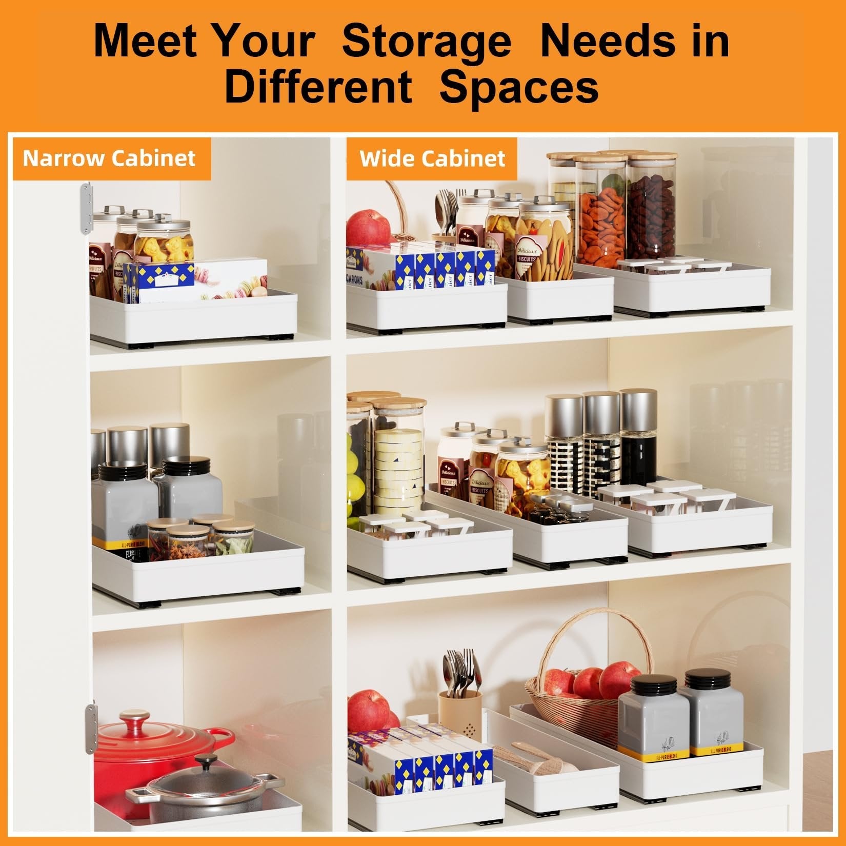🔥Pull-Out Cabinet Organizer