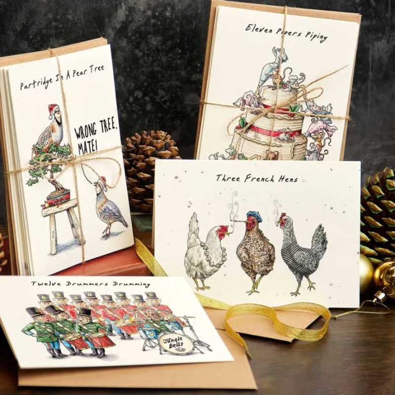CardCarol – Twelve Days of Christmas Stationery Set