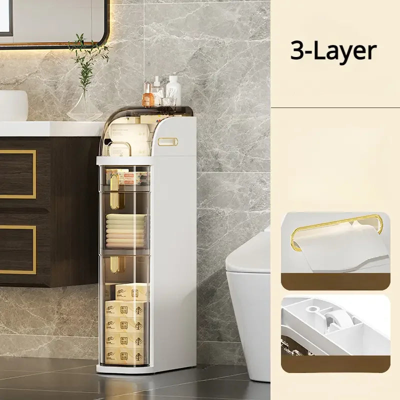 NookGlide™ - Rolling Bathroom Cabinet