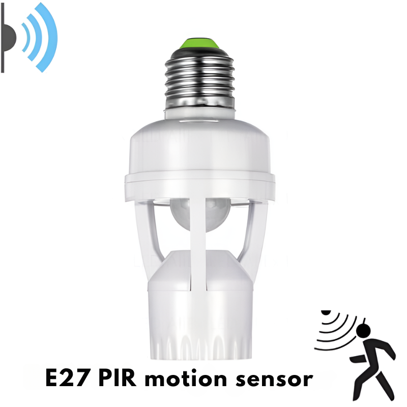 Smart lighting adapter with motion detector
