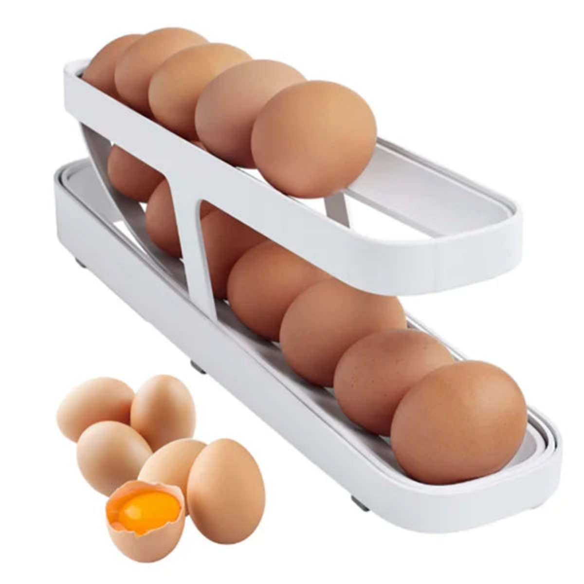 Elegant egg holder for compact and practical storage