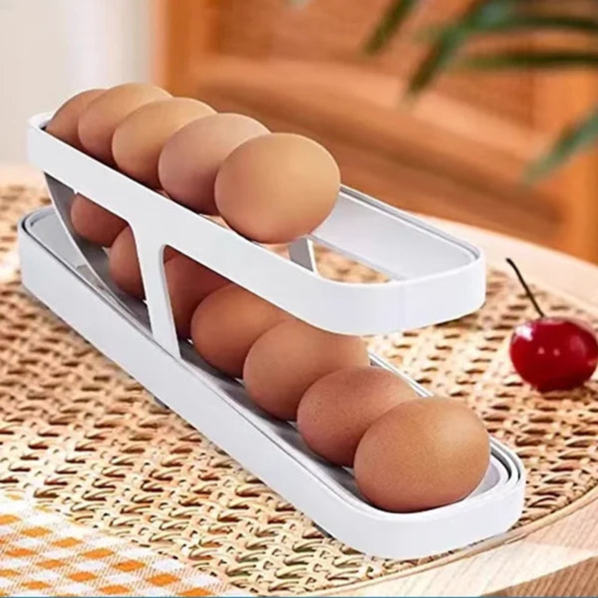 Elegant egg holder for compact and practical storage