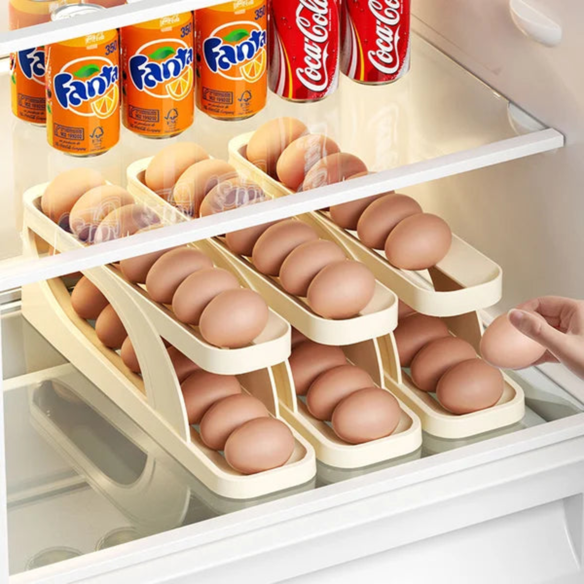 Elegant egg holder for compact and practical storage