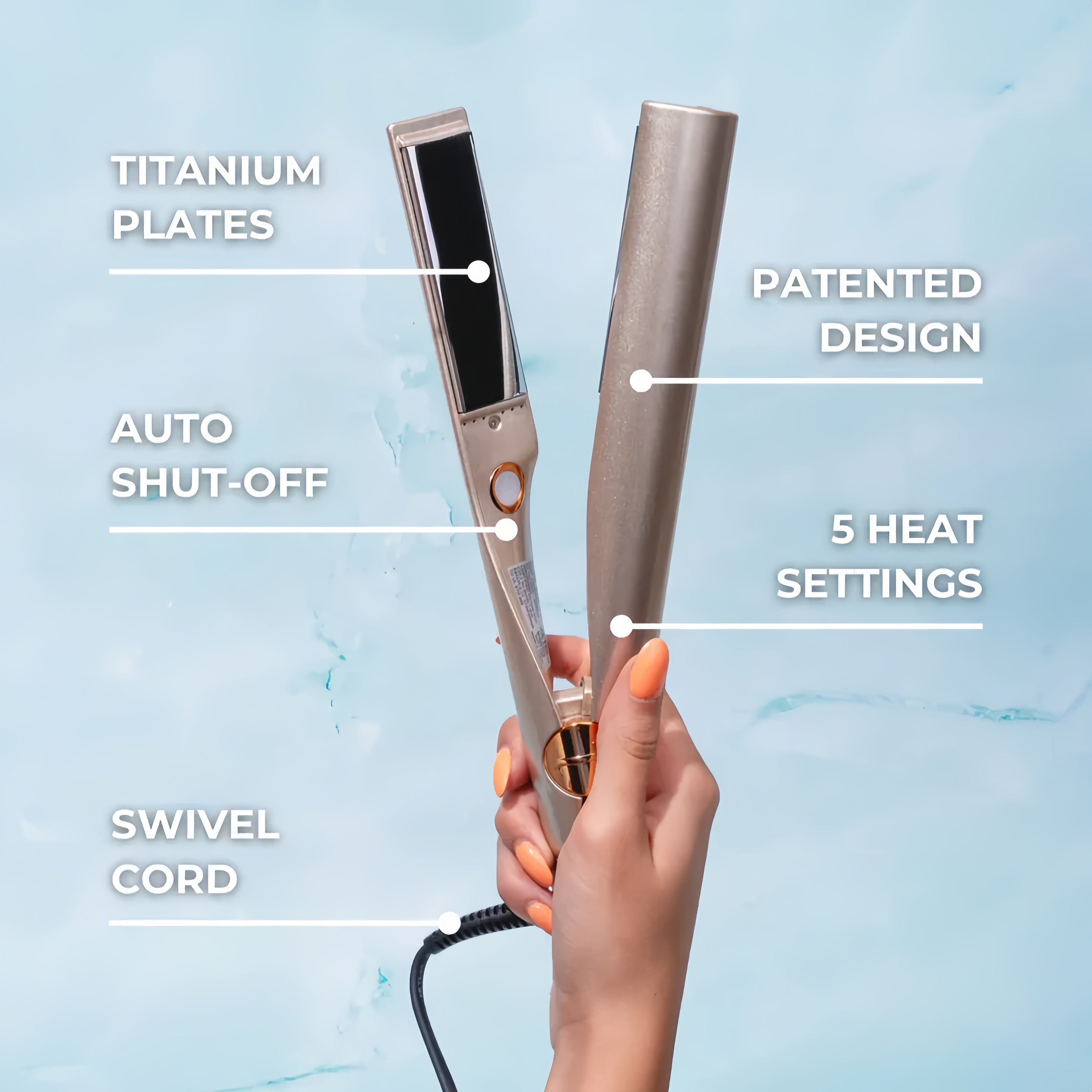 TressForge™ - 2-in-1 Hair Styler