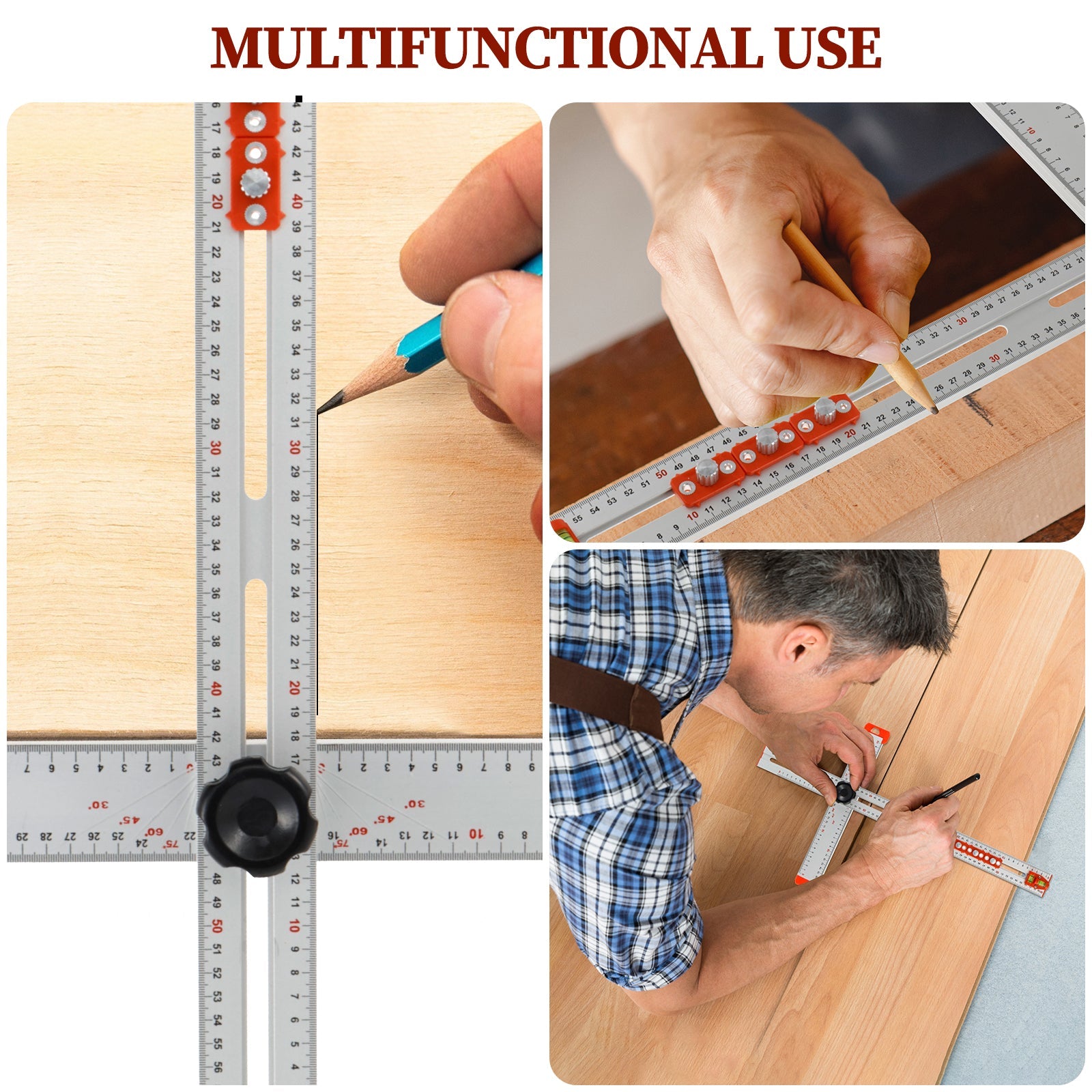 AngleCut™ - 3-in-1 High Precision Angle Ruler [Last Day Discount]