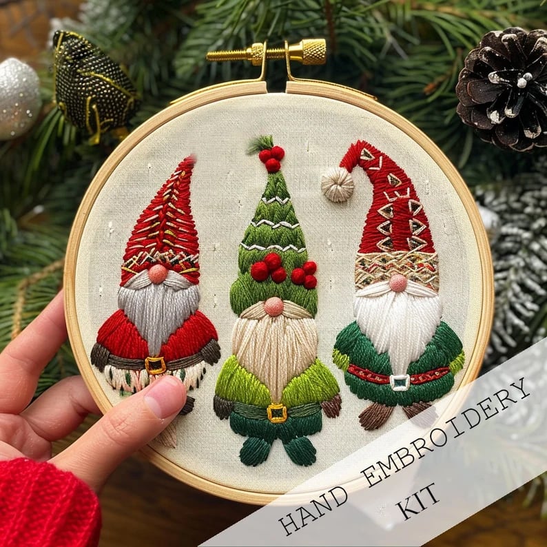 SnowStitch™ - Holiday Embroidery Kit