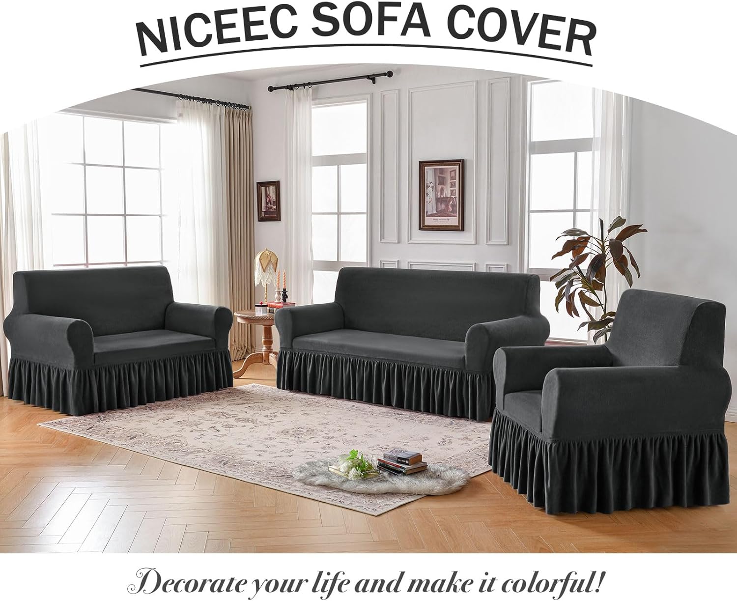 PlushGuard™ - Plush Stretch Sofa Cover