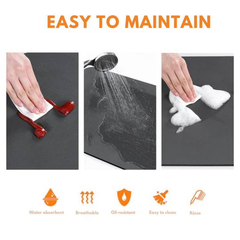 Super Absorbent Drainage Mat: Clean and Dry Kitchen