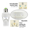 Smart lighting adapter with motion detector