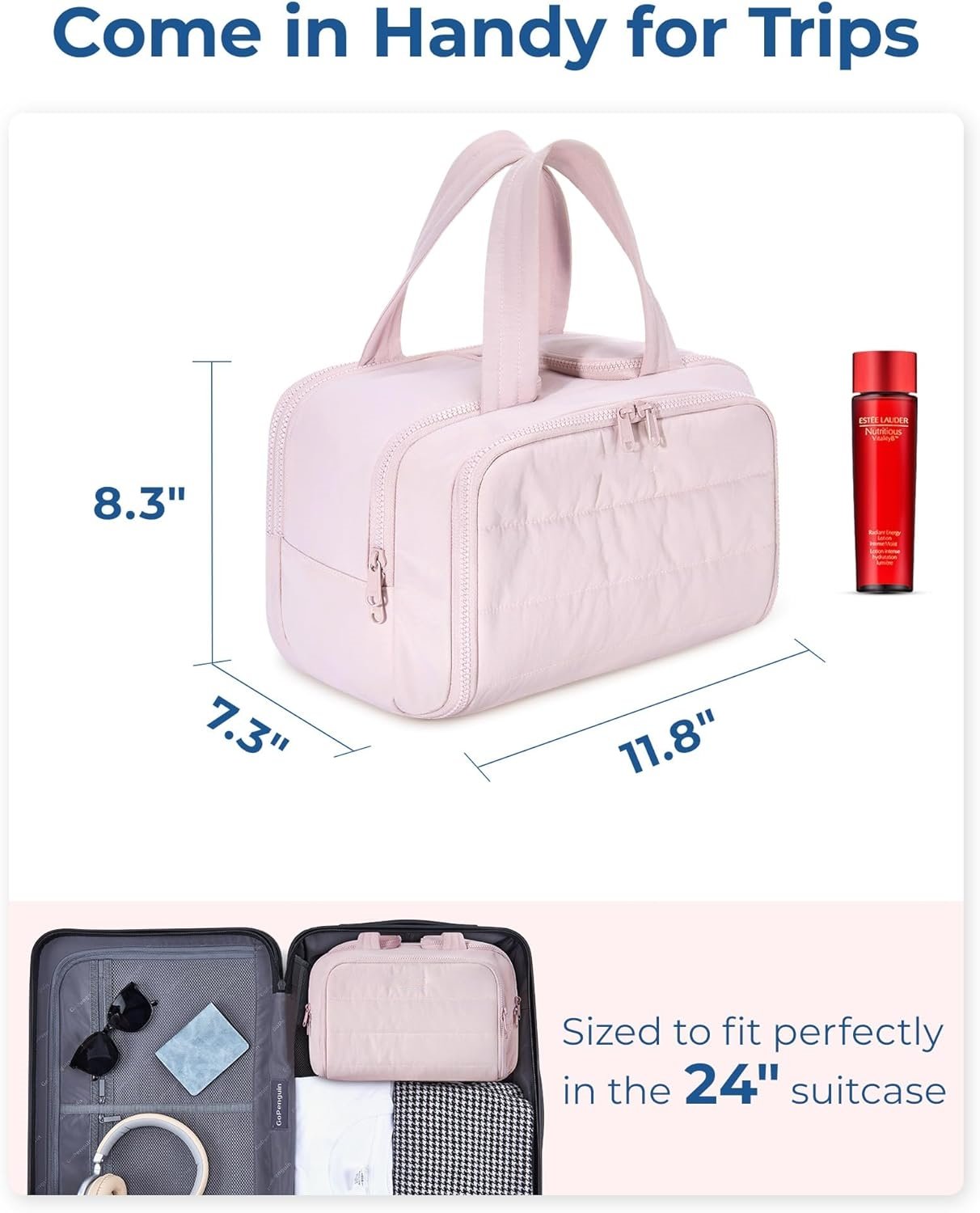 Puffora™ - Lightweight Travel Cosmetic Bag