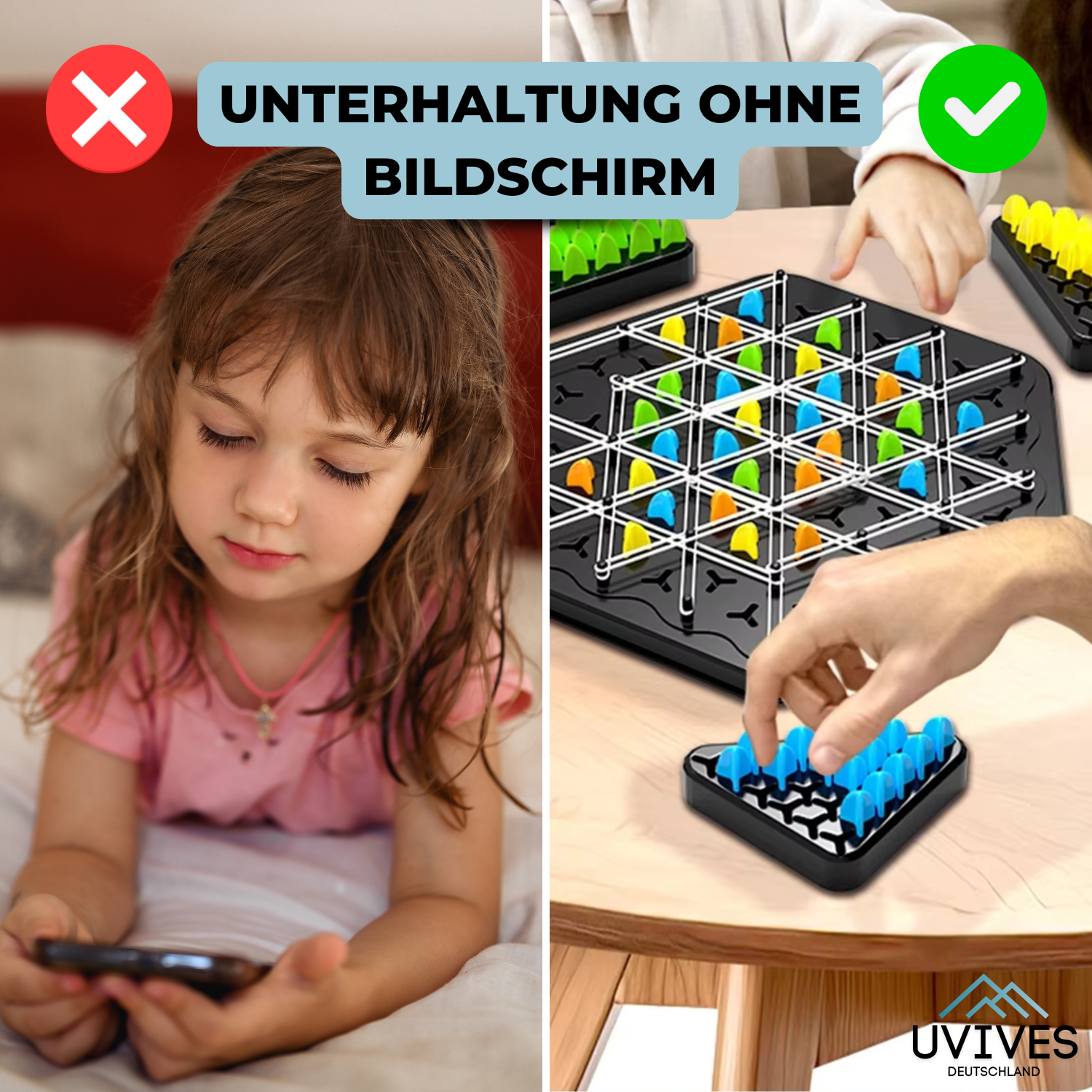 KnotLogic™ - Ketten-Dreieck-Schachspiel [Letzter Tag Rabatt]