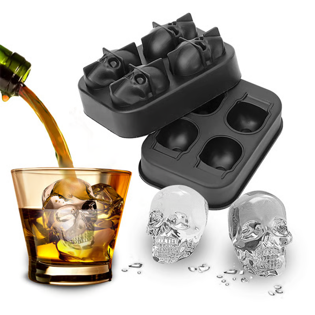 BrewBones™ – Create Realistic 3D Skull Ice & Treats with Spooky