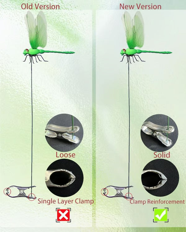 FlyAwayWings – 3D Dragonfly Garden Clip for Natural Bug Control