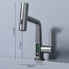 Intelligent digital display pull-out faucet