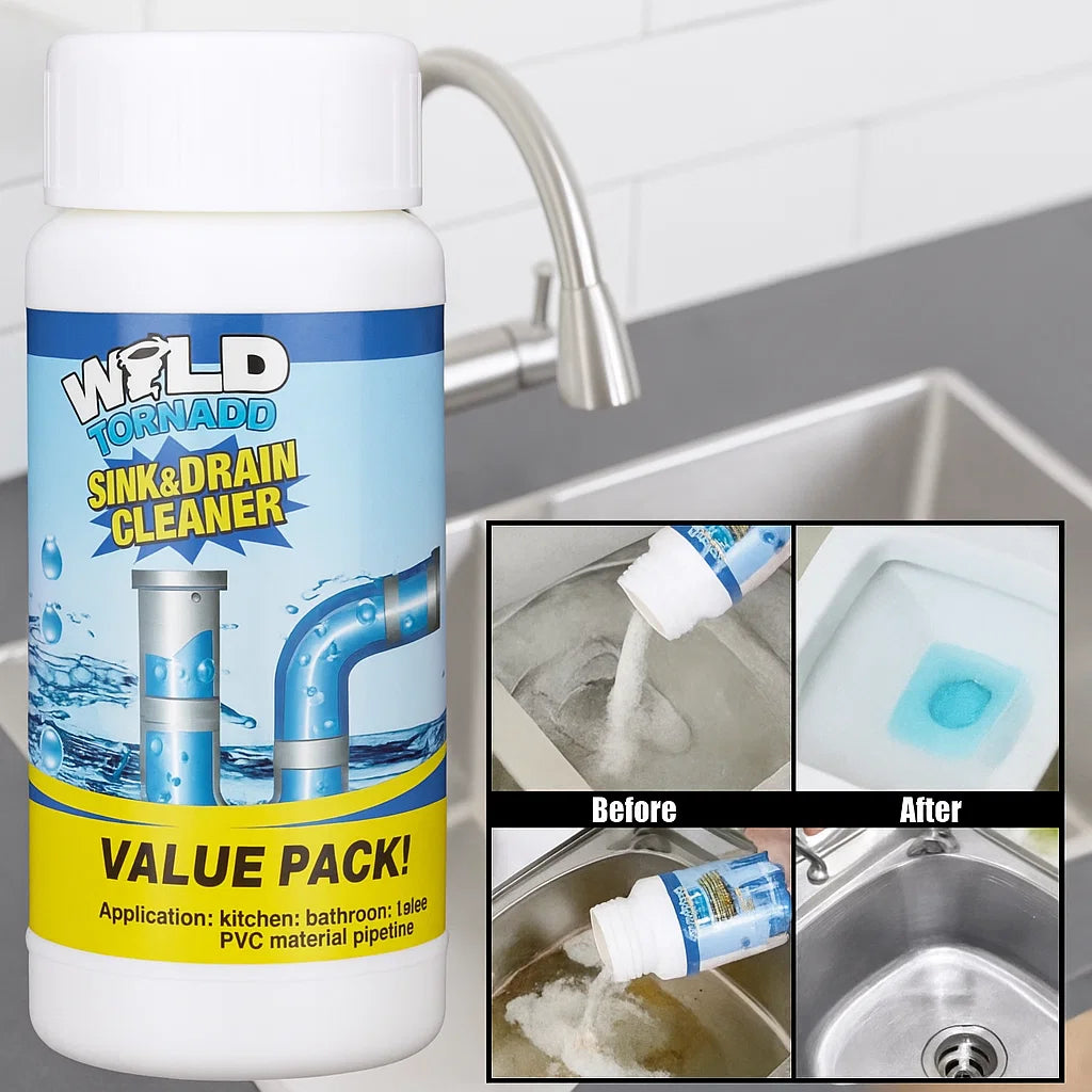WildTornado™ Drain Cleaner – Fast, Gentle, Safe for All Pipes