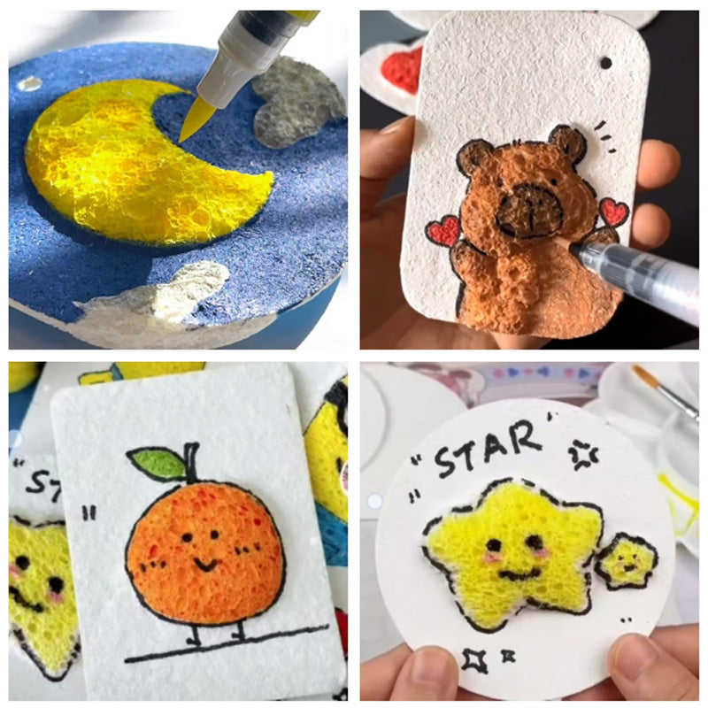 FoamArt™ | 3D Canvas - The Magic Sponge Painting Set (10 Pieces)