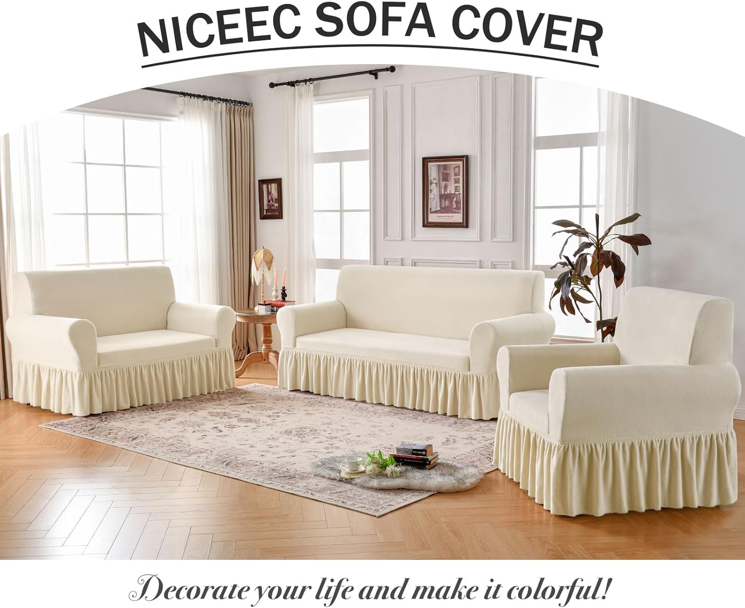 PlushGuard™ - Plush Stretch Sofa Cover