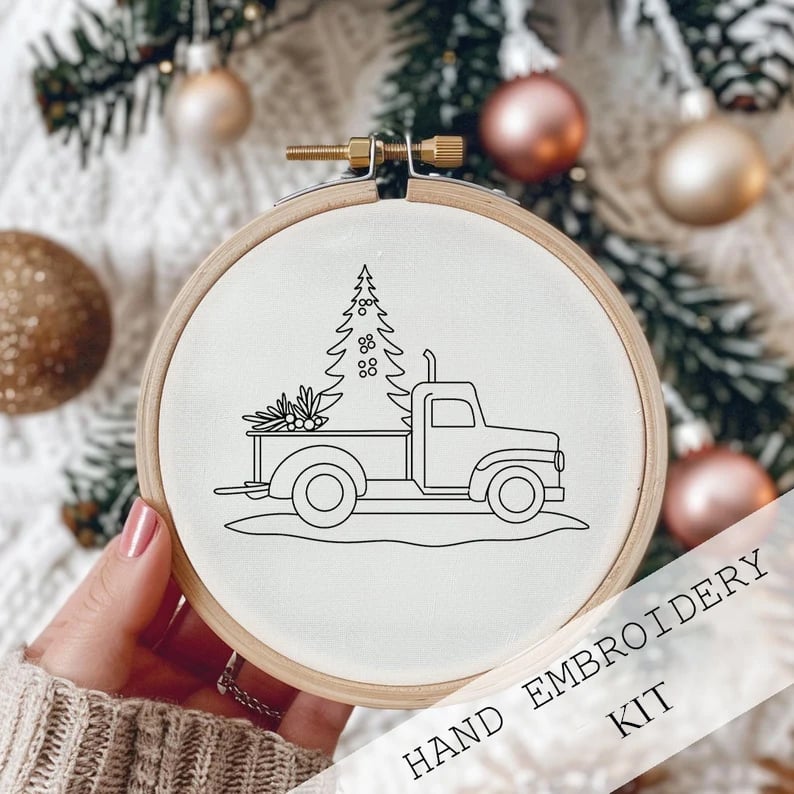 SnowStitch™ - Holiday Embroidery Kit