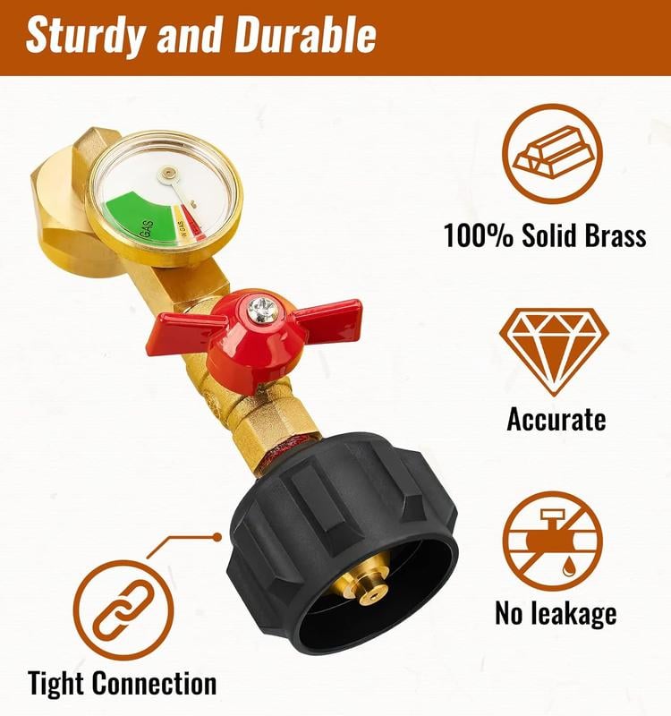 RefillX™ – Compact propane gas transfer adapter