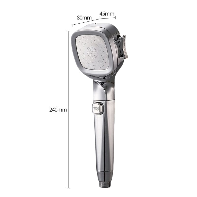 50% OFF | LuxeJet™ | High-Pressure Handheld Shower Head with Pause Switch and Hose