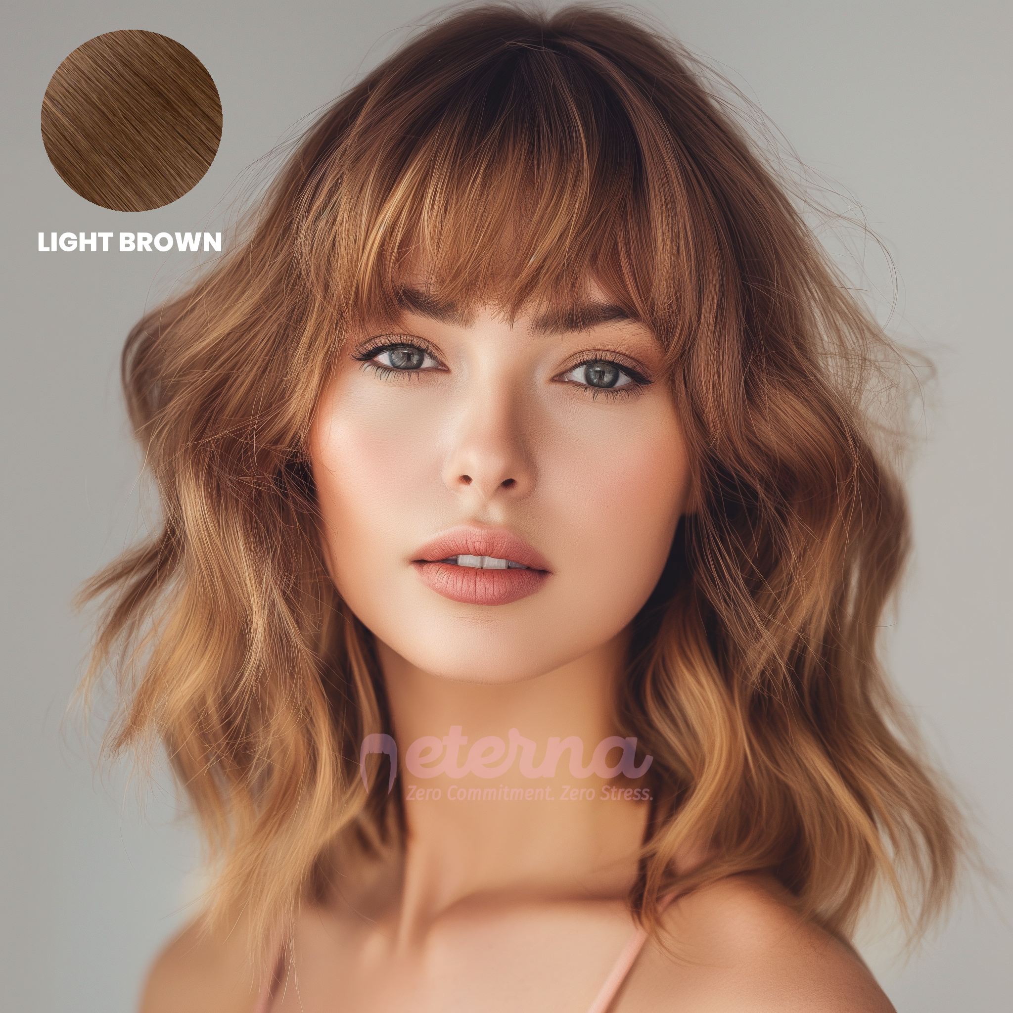Eterna Clip-On Bangs (100% Real Hair)