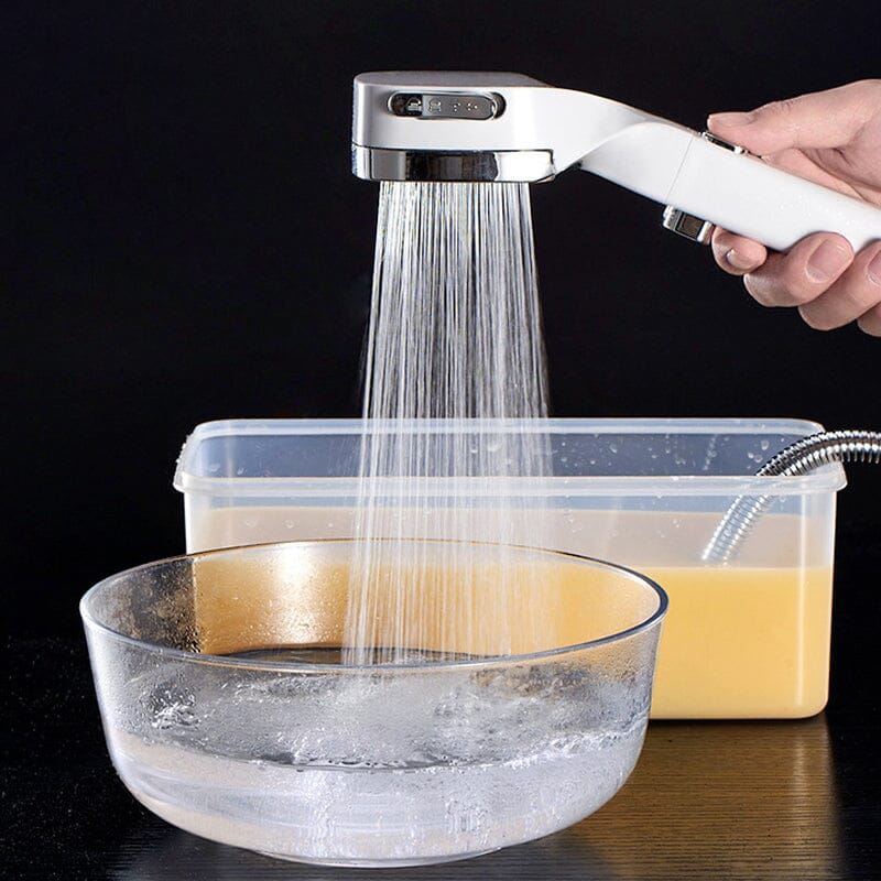 50% OFF | LuxeJet™ | High-Pressure Handheld Shower Head with Pause Switch and Hose