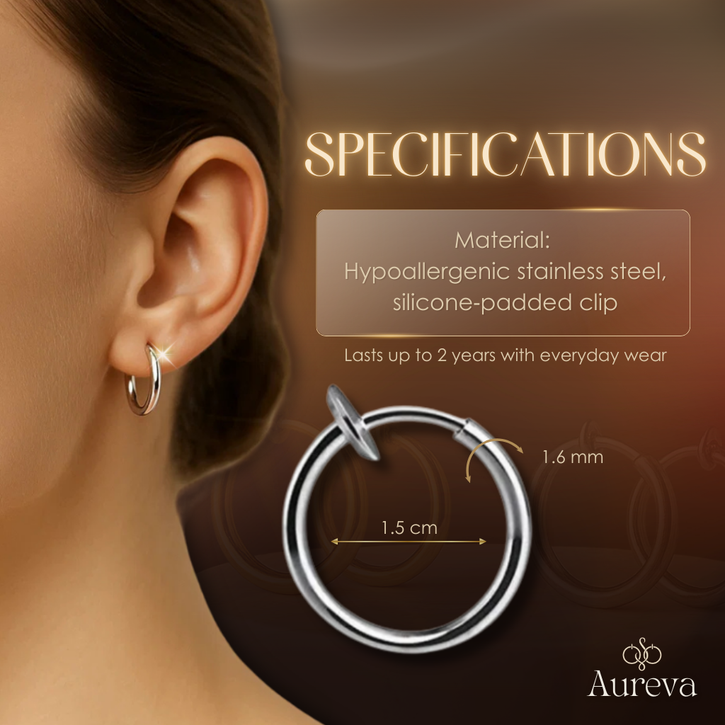 (1+1 FREE) | Aureva™ – Retractable Comfort Earrings