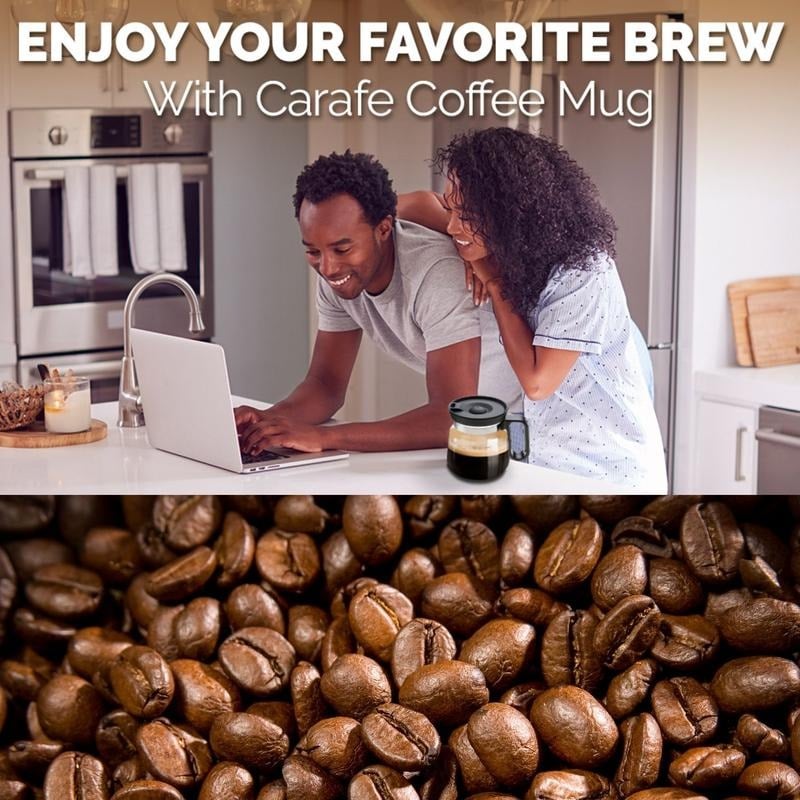 BrewVista™ - Clear Glass Coffee Pot Mug