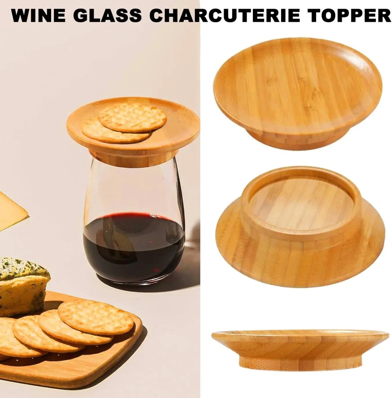 VinoBoard™ - Glass Charcuterie Topper