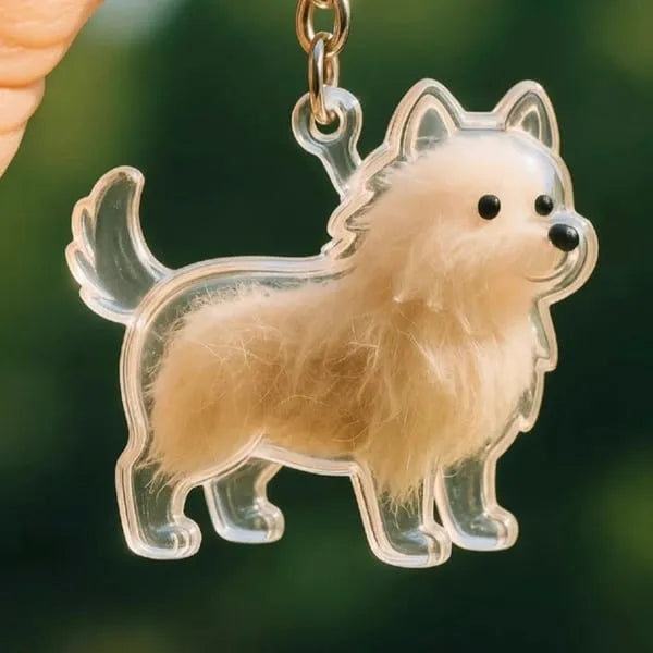 PawMemento – Dog Hair Keepsake Keychain Charm