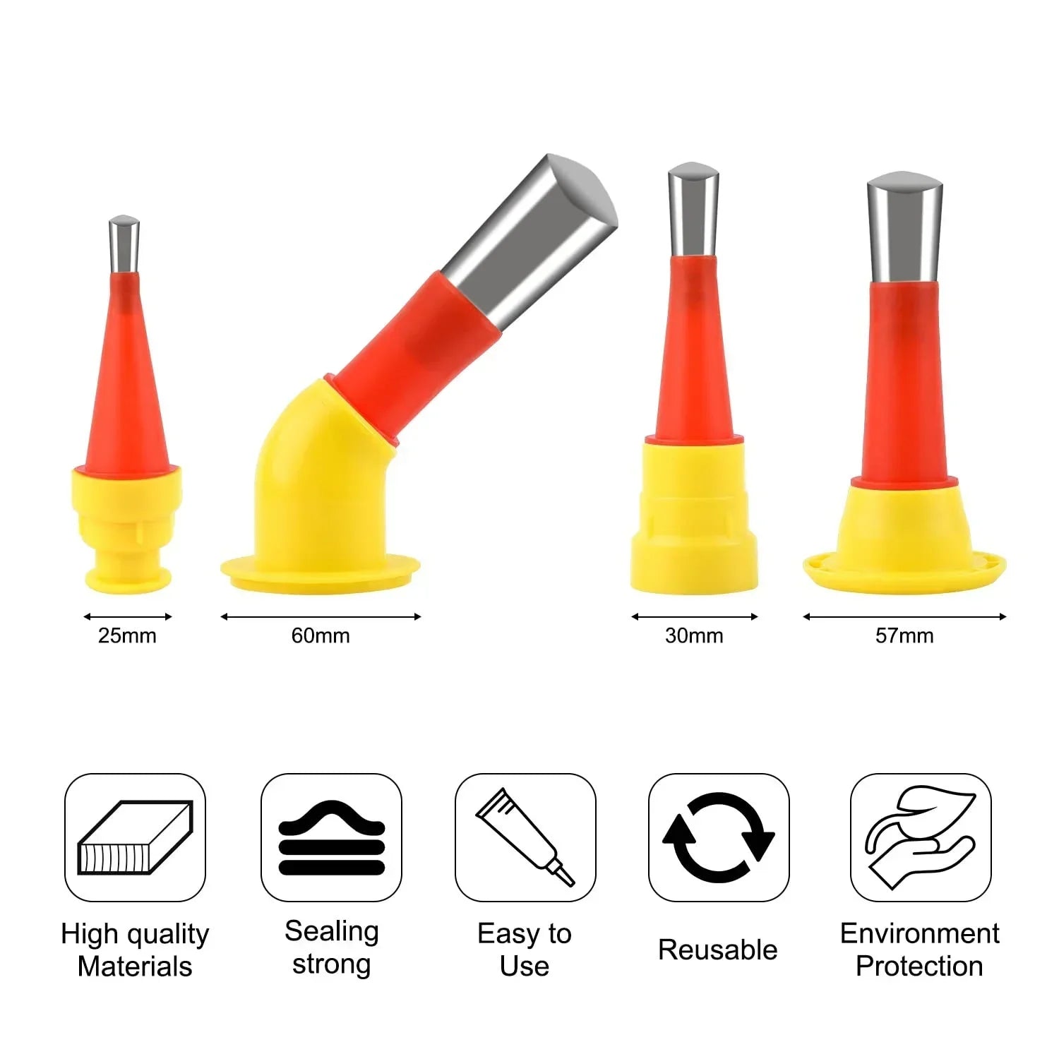 Universal Integrated Rubber Nozzle Tool Set (22-Piece)