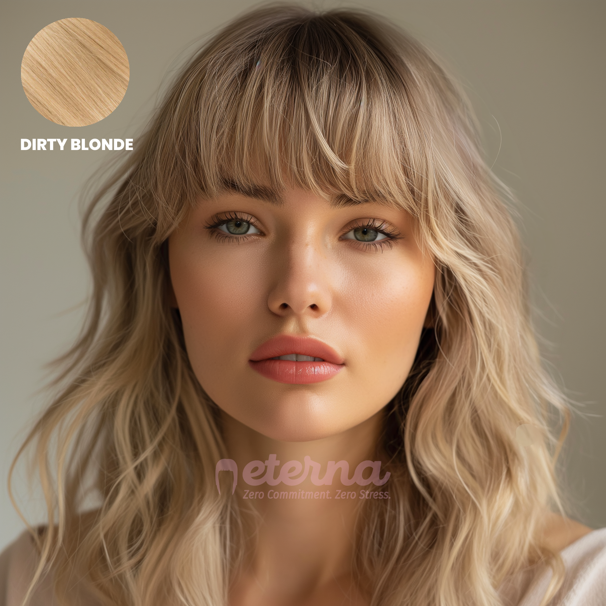 Eterna Clip-On Bangs (100% Real Hair)