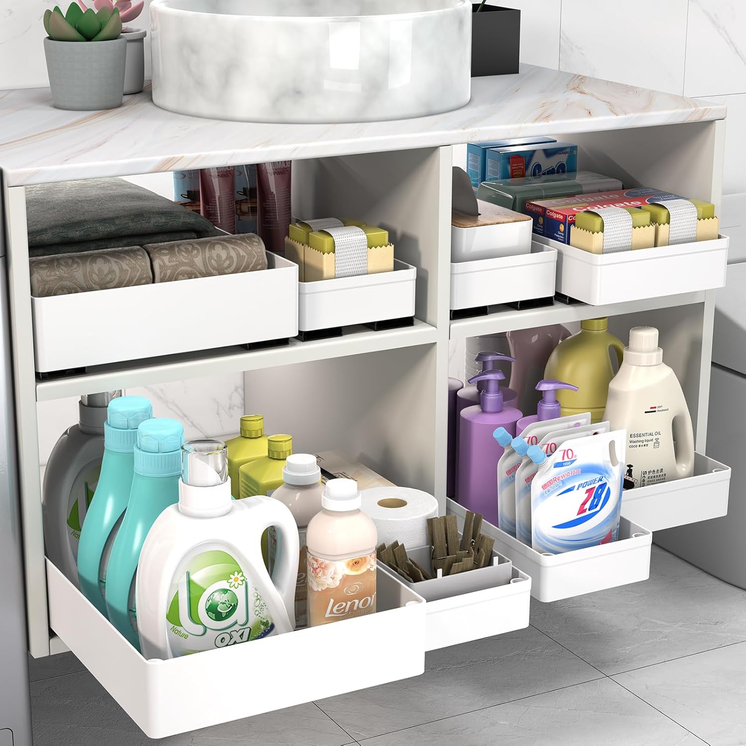 🔥Pull-Out Cabinet Organizer