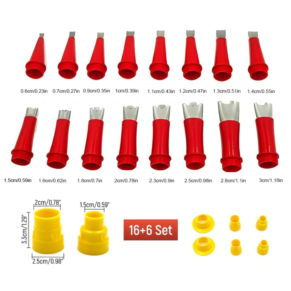 Universal Integrated Rubber Nozzle Tool Set (22-Piece)