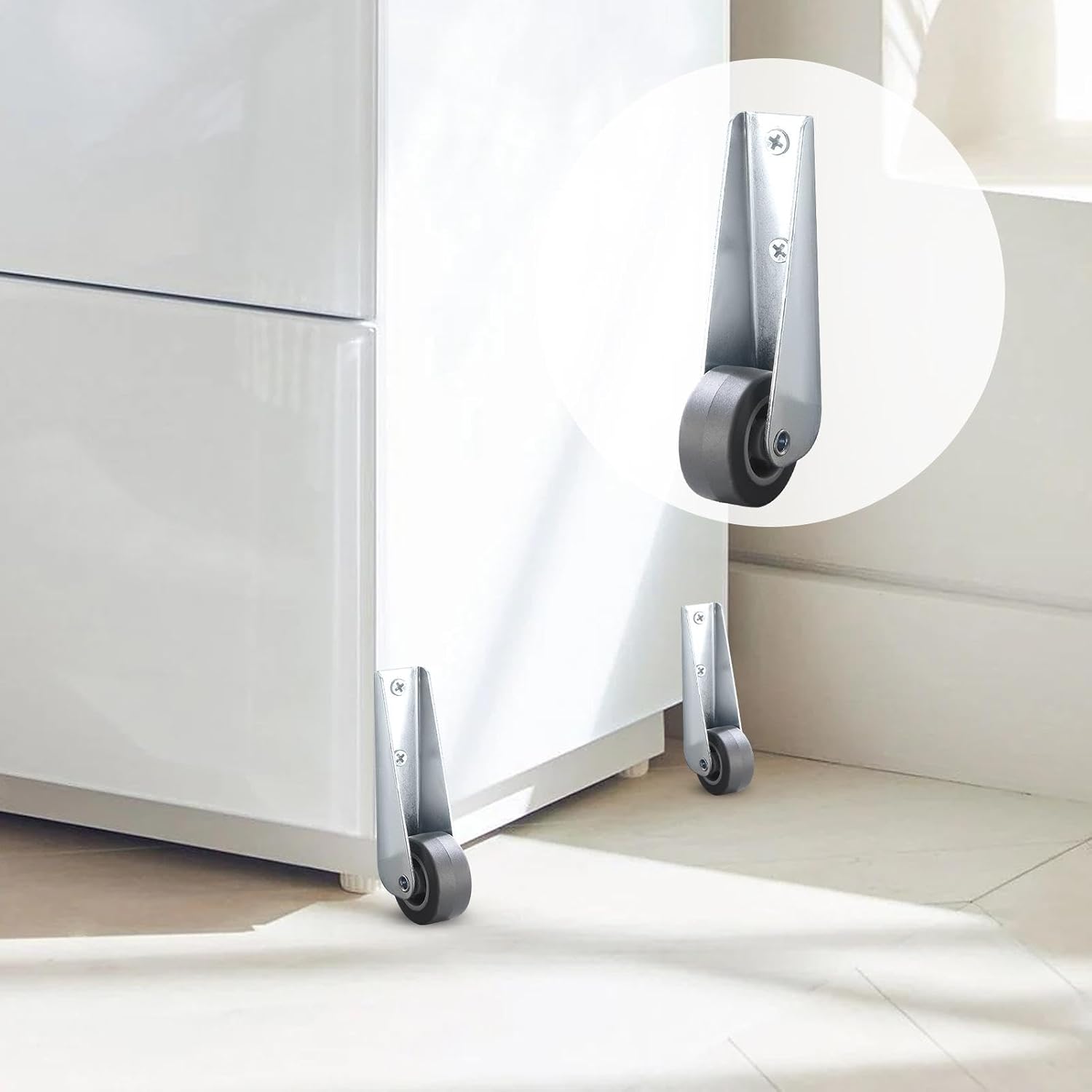 MoveGlide™ - Soft rubber furniture casters (4 pieces)