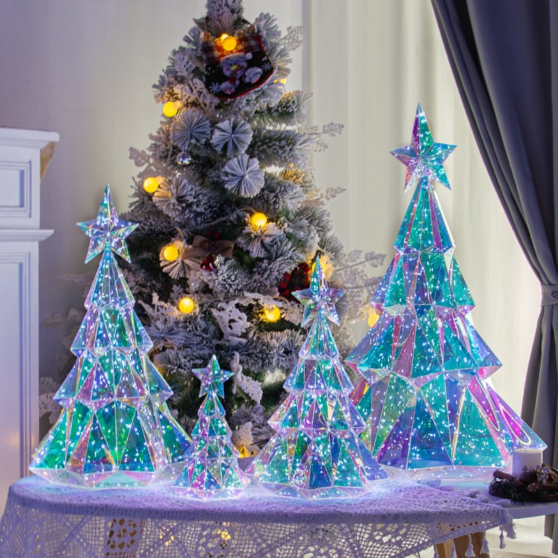 LumiGlitz™ - RGB Holographic Holiday Figures