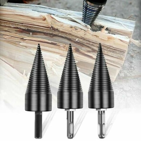 SplitForce™ - Drill-powered wood splitter