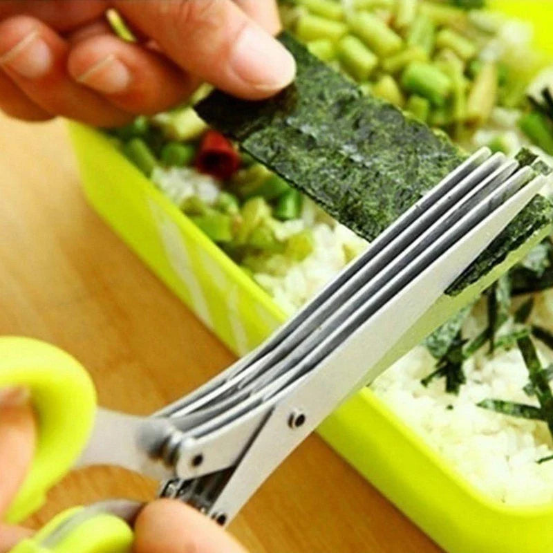 Imsgurus🔥5 Blade Kitchen Salad Scissors