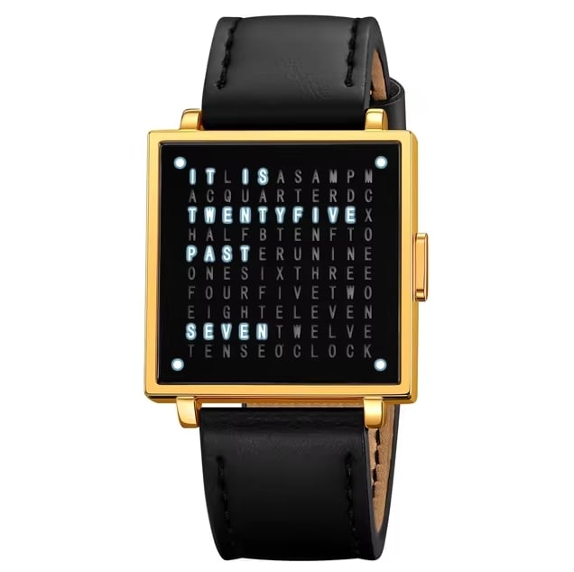 LexoTime™ - Modern Text-display Wristwatch