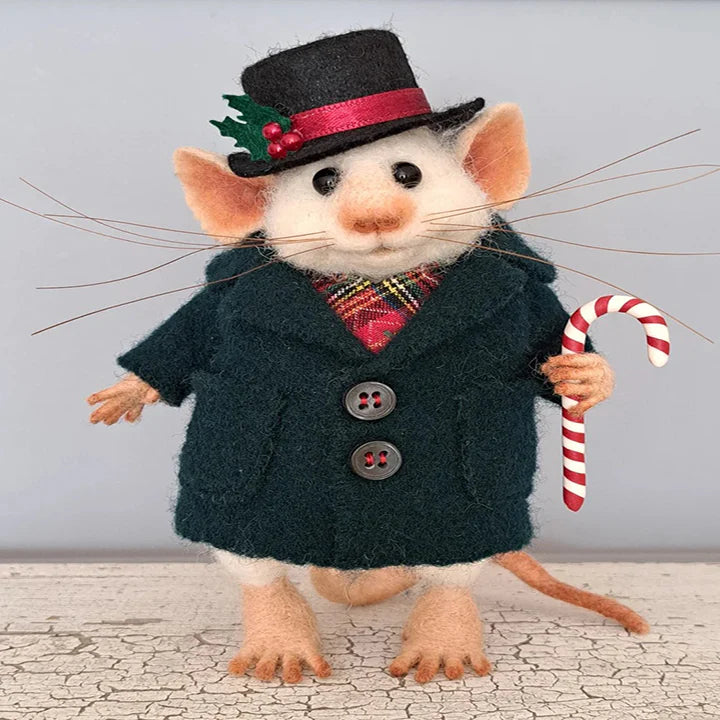 WhiskerWool™ - Handmade needle-felted mouse
