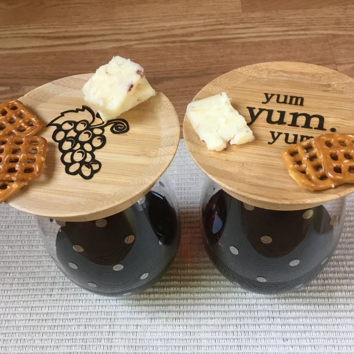 VinoBoard™ - Glass Charcuterie Topper