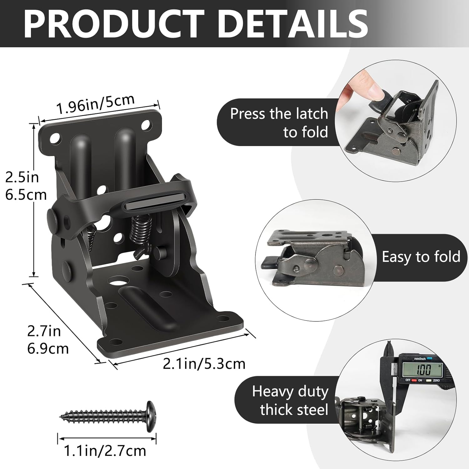 LockNFold™ - Foldable metal mount for stable